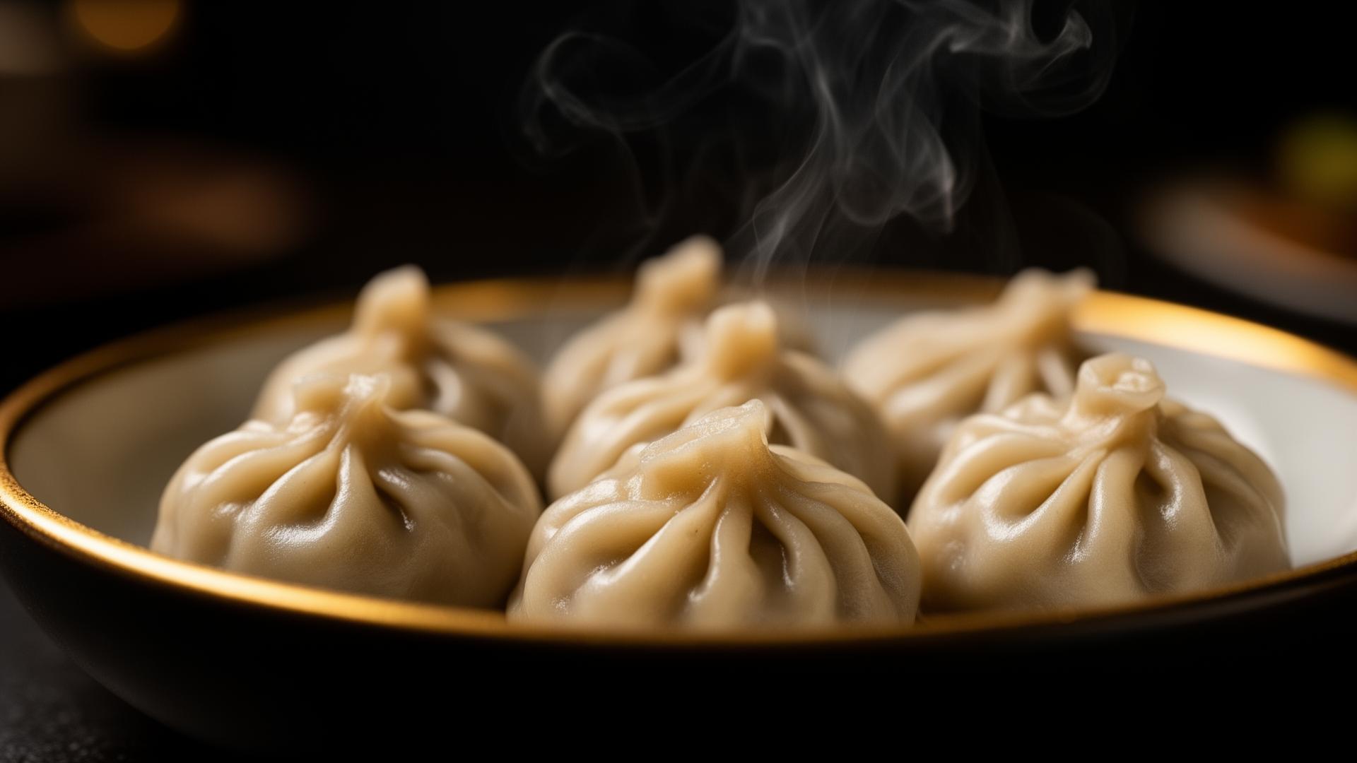 Steaming momos